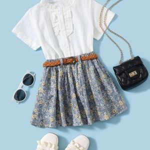 Little Girls Skirt & Shirt